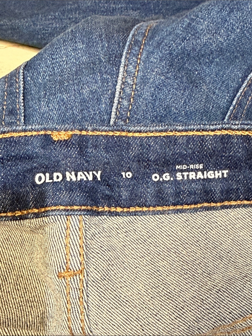 Old Navy O.G. Mid Rise Straight Jeans - Picture 4 of 5